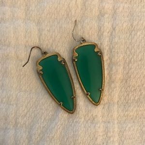 Kendra Scott Green Skylar Earrings